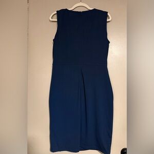 INC International Concepts Royal Blue Draped Dress